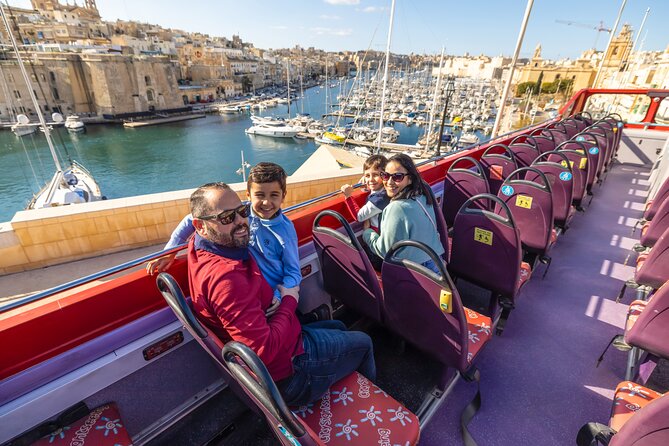 2-Day Hop-On Hop-Off Bus + Harbour Cruise Pass - Starting in Sliema at 10:00 a.m.