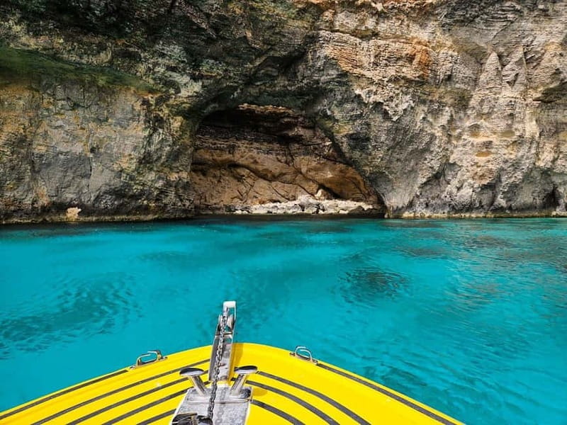 Blue Lagoon:Malta Crystal Lagoon, Comino,Private Speedboat - Setting out from Cirkewwa Cafe