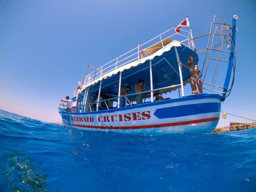 Bugibba: Scenic Sunset Cruise with Blue Lagoon Swim Stop - The Blue Lagoon swim stop at sunset