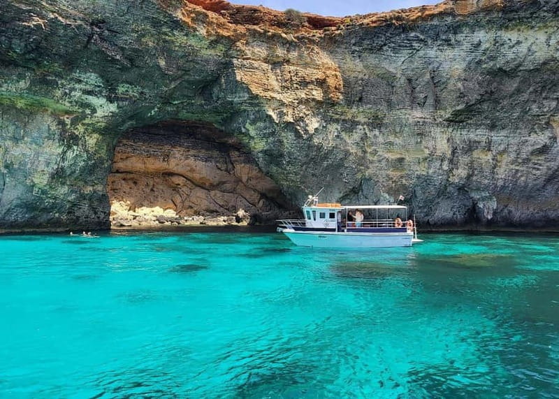 Comino: Blue Lagoon, Crystal Lagoon and Sea Caves Boat Tour - Crystal Lagoon gives you the best first swim