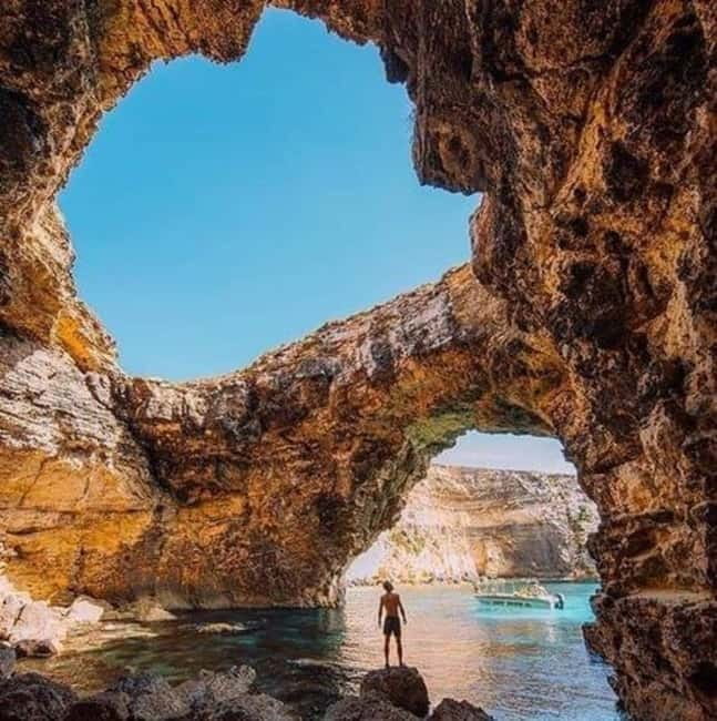 Comino & Gozo: Blue & Crystal Lagoons Cruise with Sea Caves - Crystal Lagoon: the quieter first swim