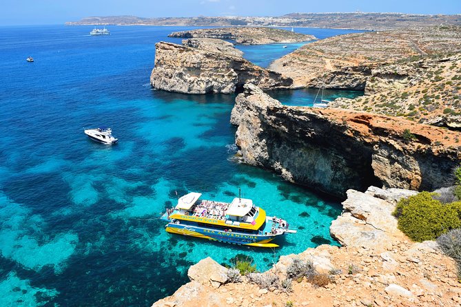 Comino Island: including Blue Lagoon, Crystal Lagoon & sea caves - Blue Lagoon: beautiful, famous, and crowded