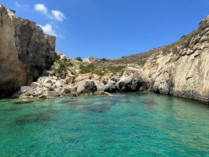 Comino: Private Boat Trips, Swimming stops and Caves Tours - Lunch and a walk at Mgarr Harbour