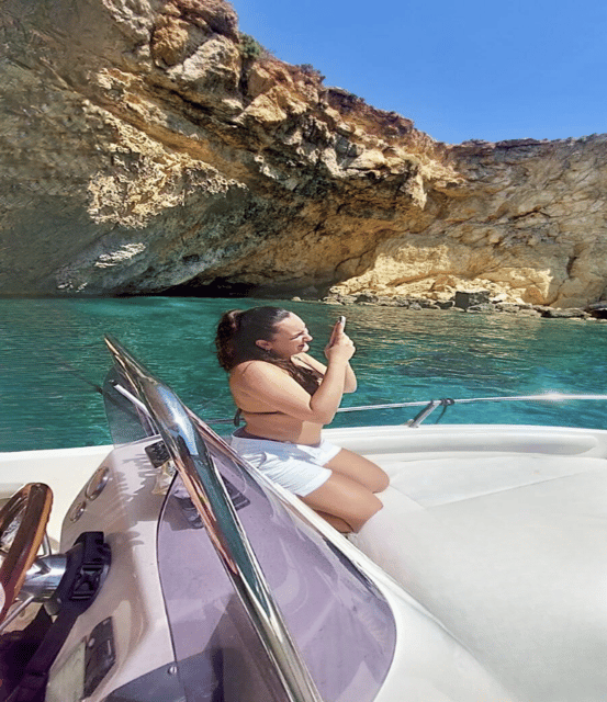 Comino's Best in a Flash: Caves, Coves & Beaches Boat Tour - What is included on the private boat