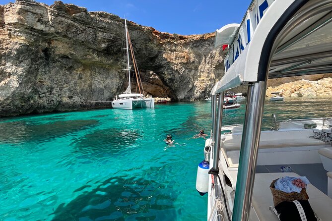 Explore Comino, Blue Lagoon & Caves - Private speed boat - Mgarr Harbour, Gozo’s colorful finish