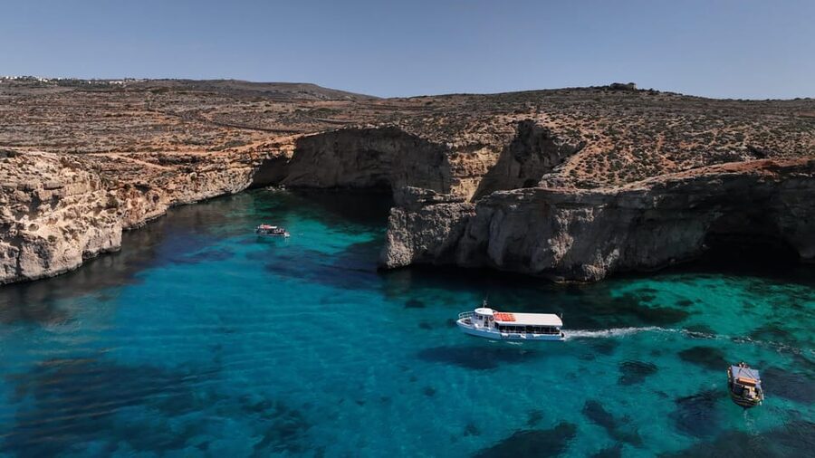 Ferry service to Blue Lagoon (opt. stop in Gozo)& Caves trip - The Return Ride and Flexible Departure