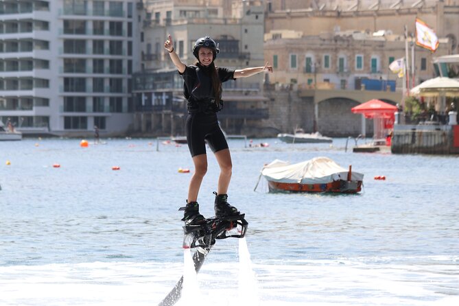 Flyboard Full Flight (30min) - Taking off above Spinola Bay