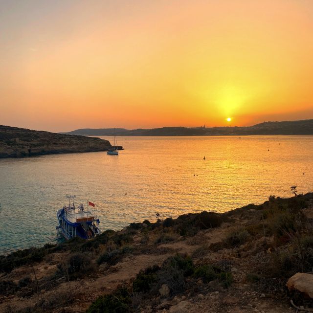 From Bugibba: Blue Lagoon Sunset Cruise - The first hour: cruising Malta’s northern waters