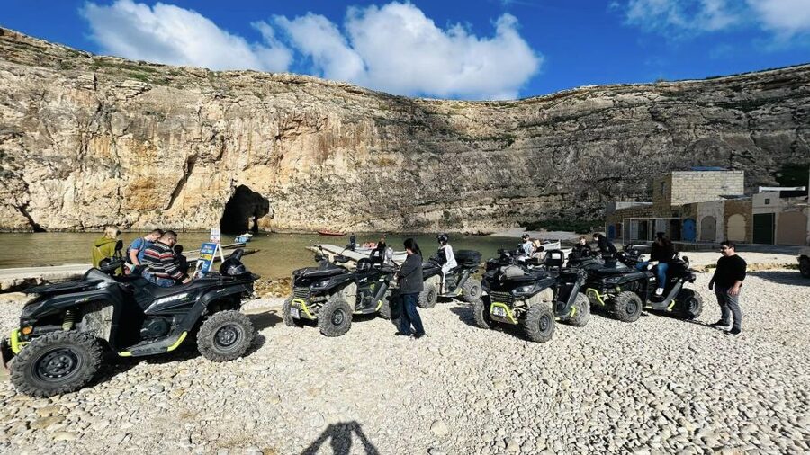 From Malta: Blue Lagoon and Gozo Tour w/Quads and Dinner - Arriving in Gozo for the quad briefing
