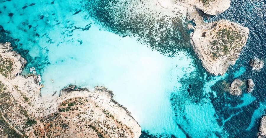 From Mellieha: Three Bay Cruise including the Blue Lagoon - Crystal Lagoon: the best stop for swimming