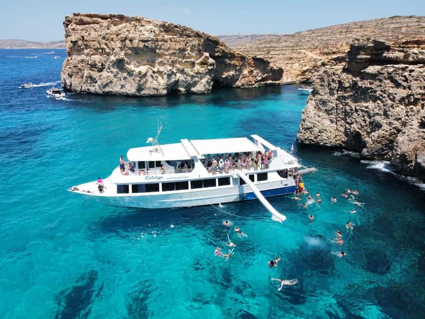 From Sliema: Comino, Crystal Lagoon, and Blue Lagoon Cruise - The cruise north past Malta’s bays