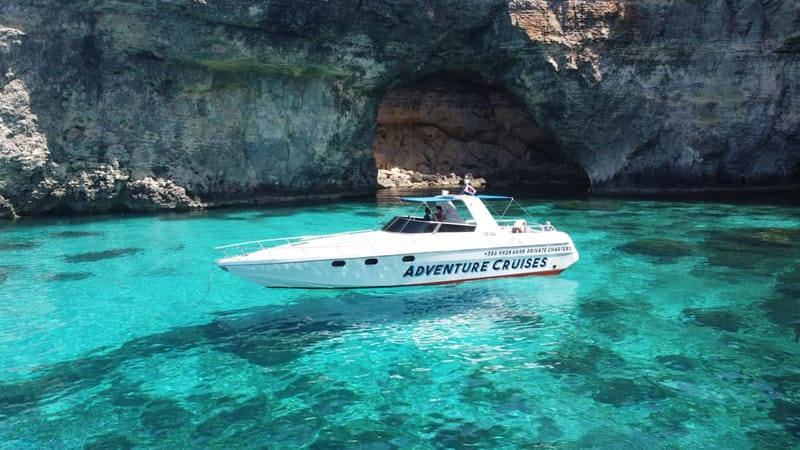 From Sliema: Private Comino and Gozo Boat Charter - Comino’s Blue Lagoon and Crystal Lagoon