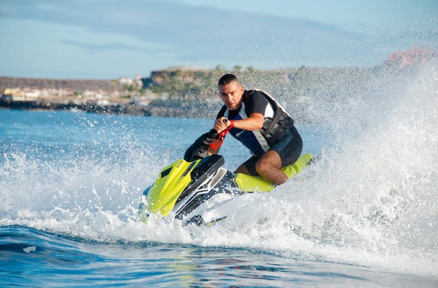 From St. Julian's: Jet Ski Safari to the South of Malta - Getting to the jetty behind St. George’s Bay