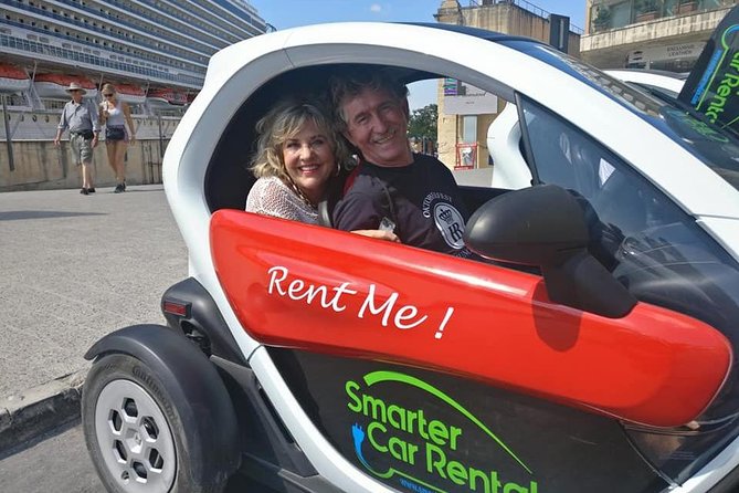 FULL Day Eco Twizy 2 seater self drive Malta tour - Navigation, Wi-Fi, and the useful equipment