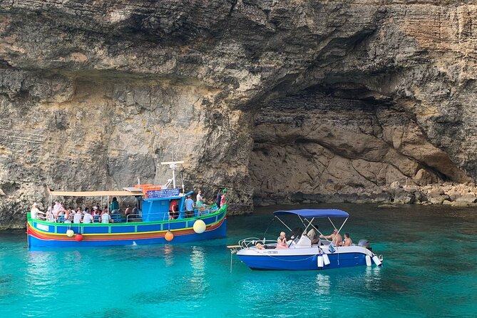 Full Day Private charter to Crystal & Blue Lagoon, Caves & Gozo - San Niklaw Bay and Santa Marija Bay slow the pace