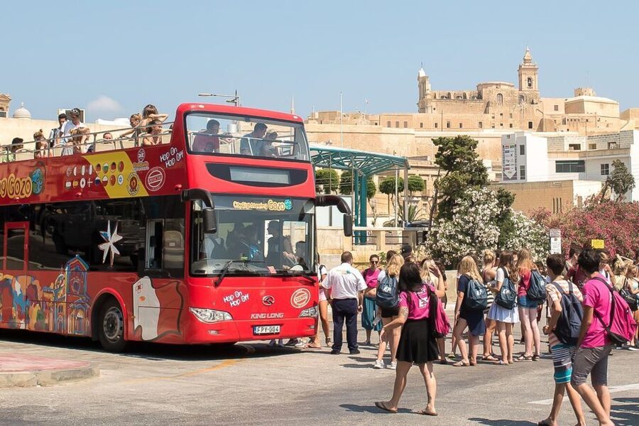 Gozo: City Sightseeing Hop-On Hop-Off Bus Tour - Mgarr Harbor and the first Purple Route stops