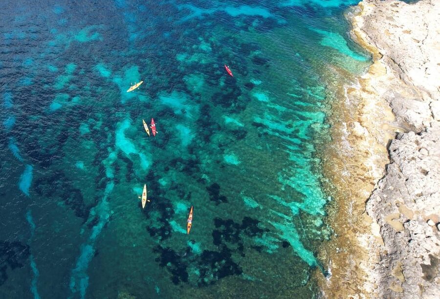 Gozo: Comino and Blue Lagoon Guided Kayaking Adventure - The first paddle: learning the kayak and finding your rhythm