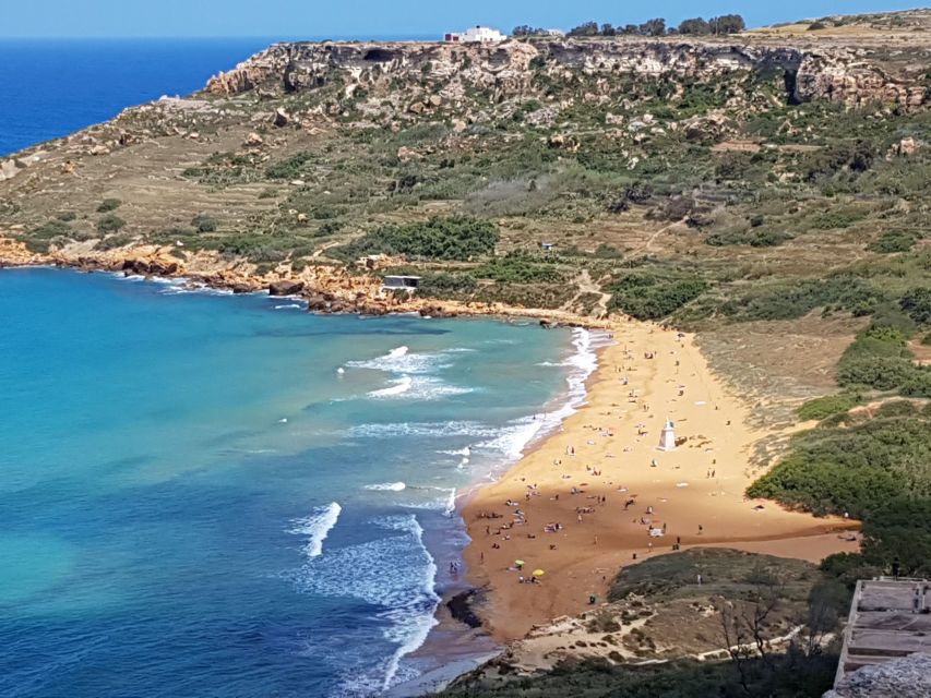 Gozo - Funtastic Daytrips - - Tal-Mixta Cave and the view over Ramla Bay