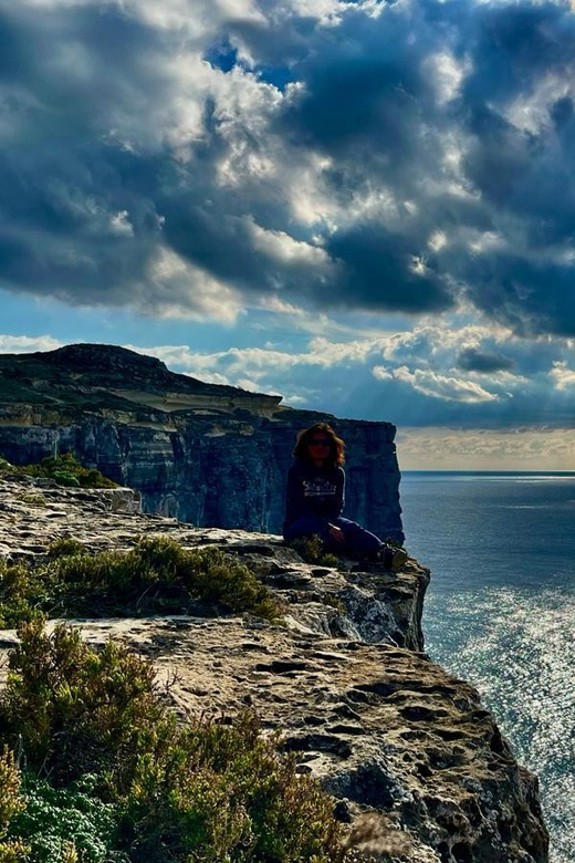 Gozo Unveiled: Guided Hiking in Gozo - The West - Walking beside cliffs, plants, birds, and strange rock shapes