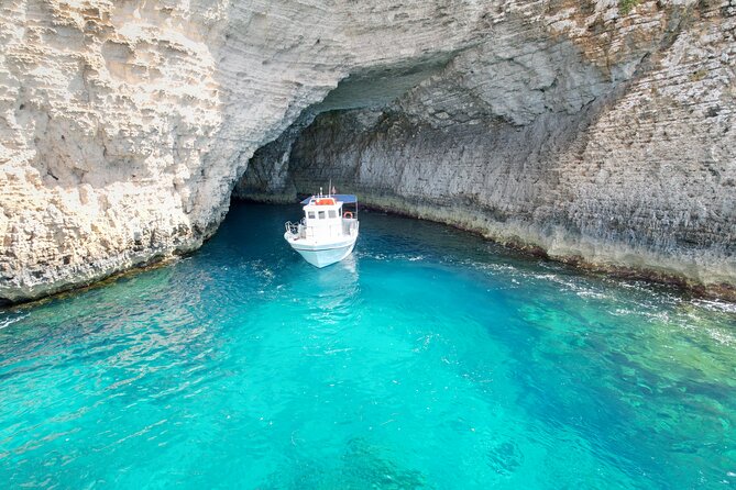 Half Day Blue Lagoon, Comino, Gozo and Malta Private Boat Trip - Santa Maria Caves and Comino’s rocky coast
