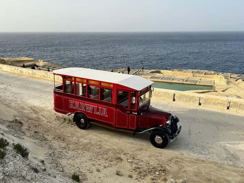 Malta: 5 hr Vintage Bus Tour - Mdina & Blue Grotto inc. food - What the $51 price really covers