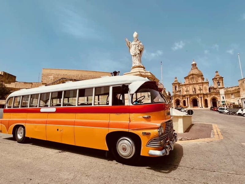 Malta: 5 hr Vintage Bus Tour - Mdina & Blue Grotto inc. food - Marsaxlokk: a quick look at Malta’s fishing side