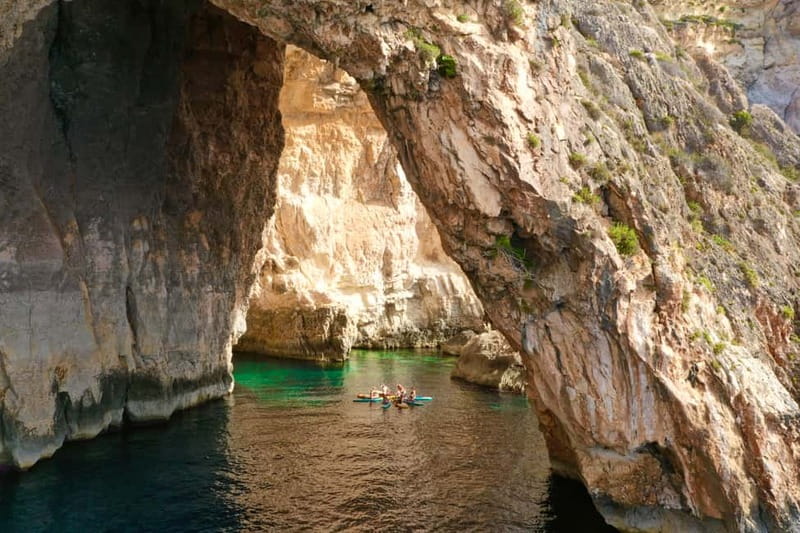 Malta: Blue Grotto SUP and Snorkeling Tour - A different view of the Blue Grotto