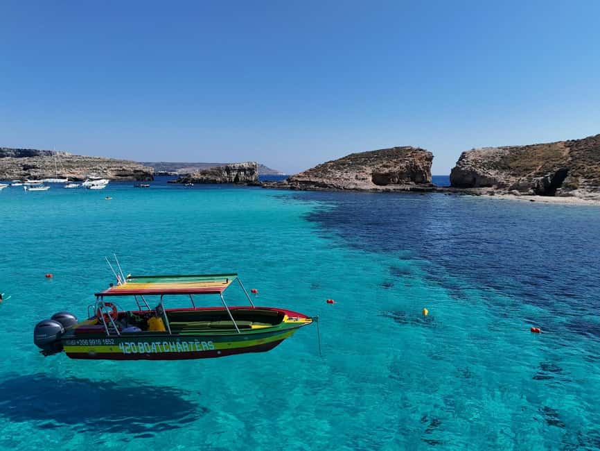 Malta: Blue Lagoon, Caves & around Comino Private Speedboat - Meeting near Cirkewwa Cafe