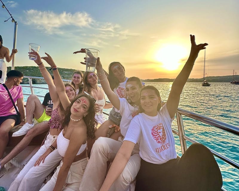 Malta: Boat Party to Blue Lagoon and Comino with Open Bar - Leaving Mellieħa for Gozo