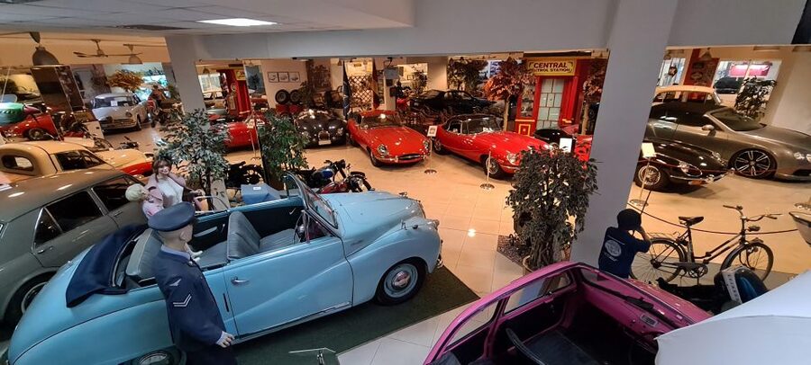 Malta Classic Car Collection Museum Entry Ticket - Memorabilia that gives the cars a setting