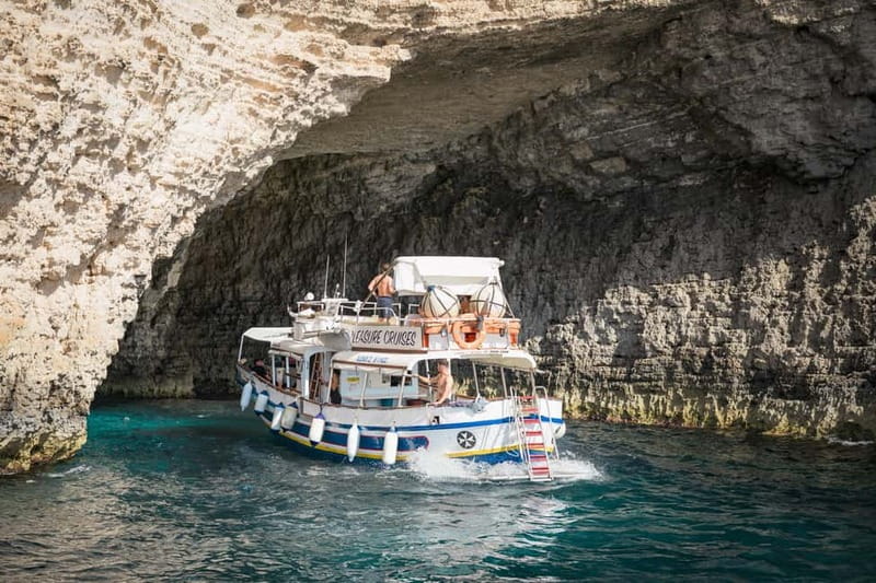Malta: Comino, Gozo, Blue & Crystal Lagoon, and Caves Cruise - Blue Lagoon means famous water and serious crowds