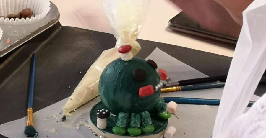 Malta: Family of Monsters Chocolate Making Class - Chocolate painting gives children room to make it their own