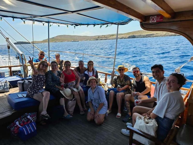 Malta: Gozo, Comino Island and Blue Lagoon Cruise - The Blue Lagoon from a calmer anchorage