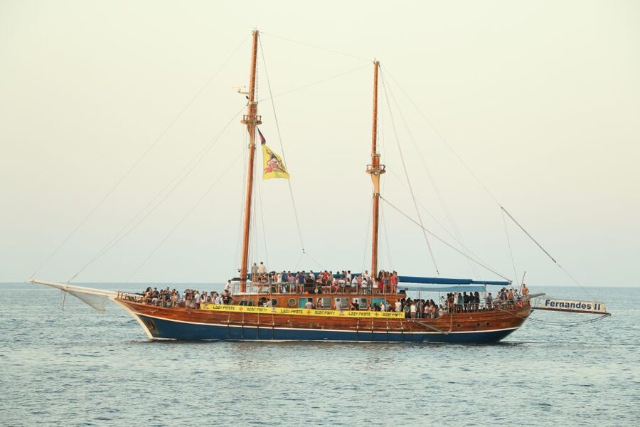 Malta: Lazy Pirate Boat Party with Drinks & Food - The Fernandes 2 as a floating nightclub