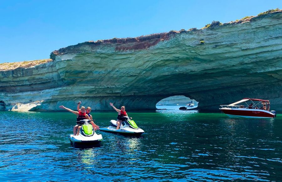 Malta: Private Jet Ski Experience - When the Seadoo opens up on open water
