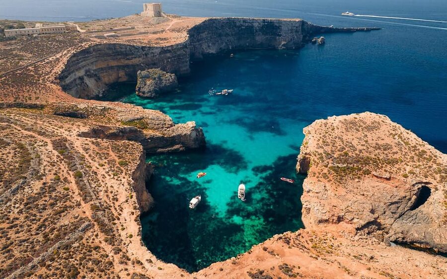 Malta: Roundtrip Ferry to Comino Blue Lagoon w/Gozo Option - The Ride Past Comino’s Sea Caves