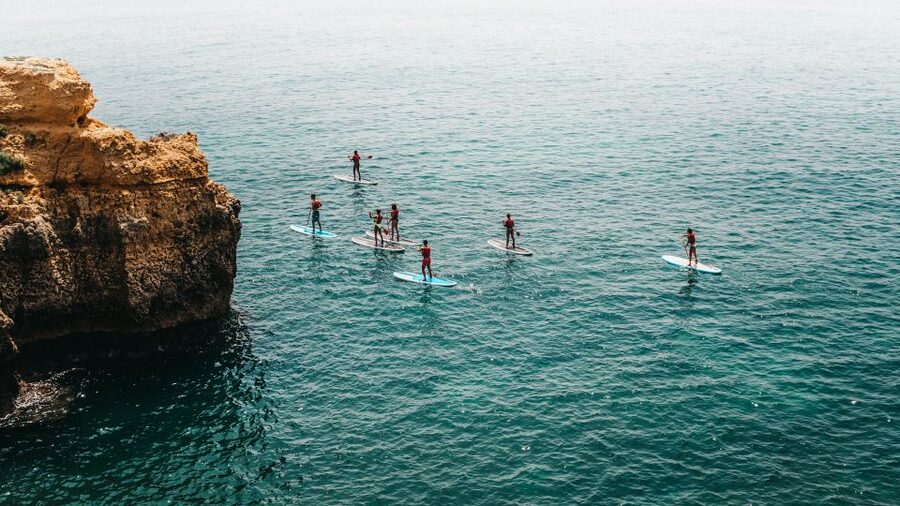 Malta: SUP Rental - Starting under Sensi Lido at St Thomas Bay