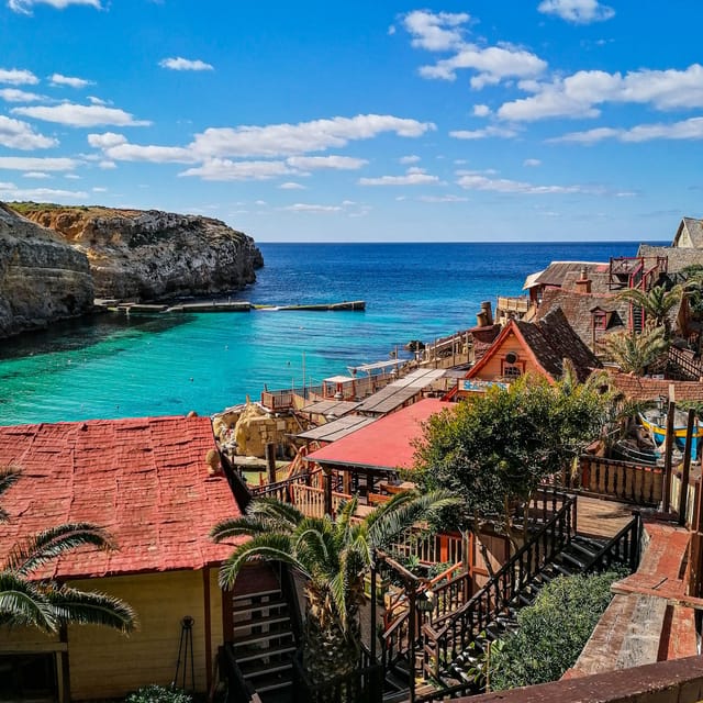 Mellieha: Popeye Village Malta Filmset Entry Ticket - Anchor Bay water activities in summer