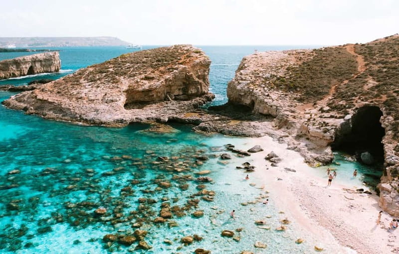 Mellieha: Round Comino, Blue Lagoon & Gozo Cruise with Water - Blue Lagoon gives you the main swimming break