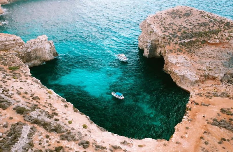 Mellieha: Round Comino, Blue Lagoon & Gozo Cruise with Water - The northern coast, Elephant Rock, and Santa Maria Caves