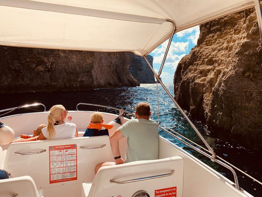 Mellieha: Speedboat Trip Round Comino Caves 2h @ Blue Lagoon - Elephant Rock and Comino’s coastal views
