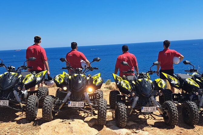 North Malta Quad Bike Tour with Land or Sea Views and Swimming - Pickup and the Small-Group Setup
