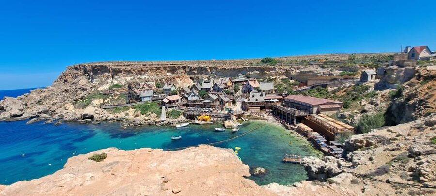 North Malta: Quad Bike Tour with Scenic Land, Sea & Swimming - White Tower Bay and the cliff edge