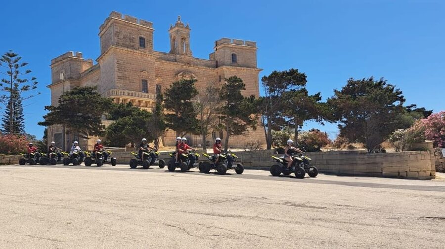 North Malta: Quad Bike Tour with Scenic Land, Sea & Swimming - Pickup makes the four-hour outing easier