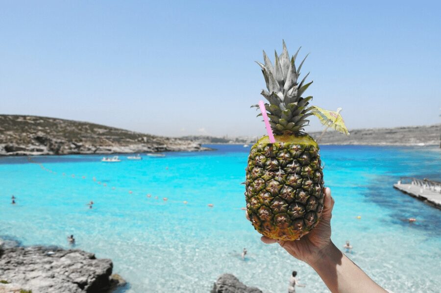 Party Prowl: Crystal Lagoon, Gozo, Santa Maria Caves, Malta - Cruising along Comino’s rocky coast