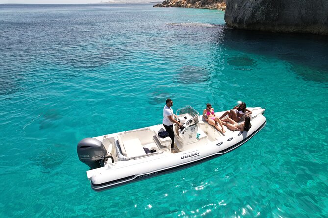 Private Boat Charter Comino, Blue Lagoon, Crystal Lagoon, Gozo - Inside the Santa Maria Caves on Comino