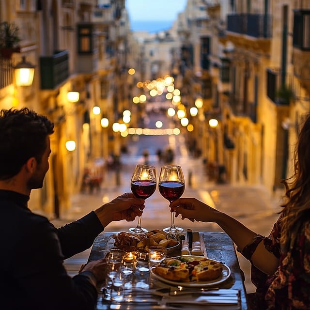 Romantic Italian Cuisine Dinner in Valletta - Starting with carpaccio or burrata