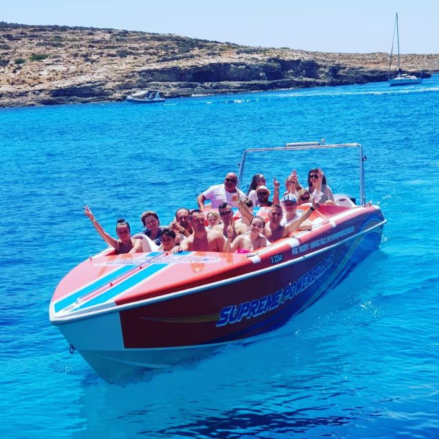 Sliema: Powerboat Trip to Gozo with Caves and Island Stop - Leaving Sliema for a faster day on the water
