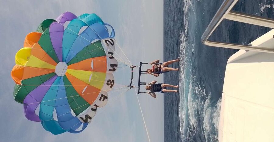 St. Julian's: Malta Parasailing Adventure with Photos - The landing and the chance of getting wet