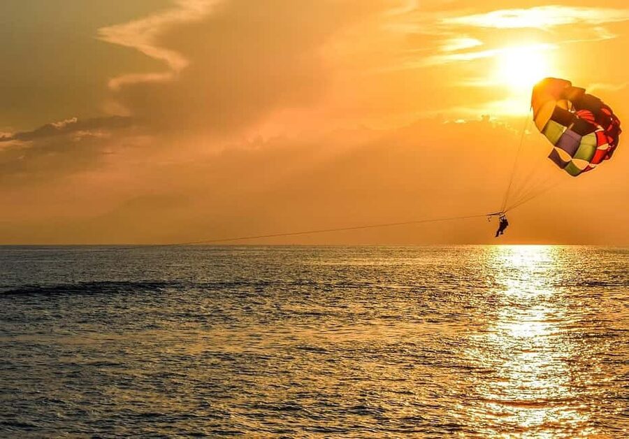 St. Julian's: Parasailing Flight with Photos and Videos - Taking off from Spinola Jetty